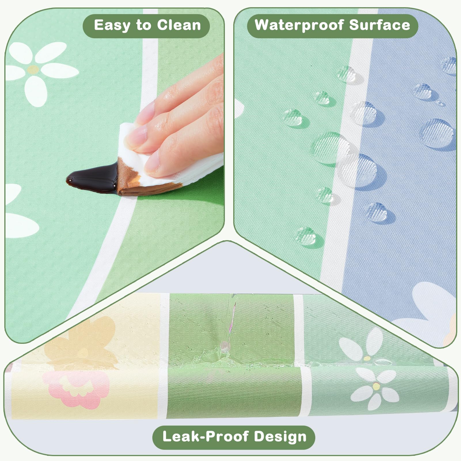 Unicorn Castle Splat Mat foldable design allows simple storage.
