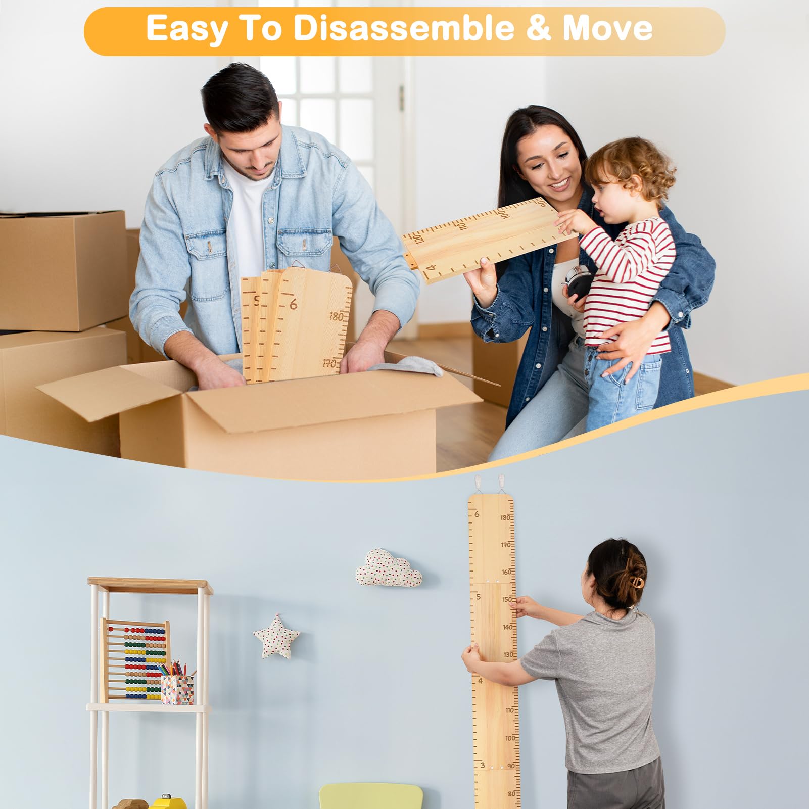 Unicorn Castle writable area logs height milestones with color pens