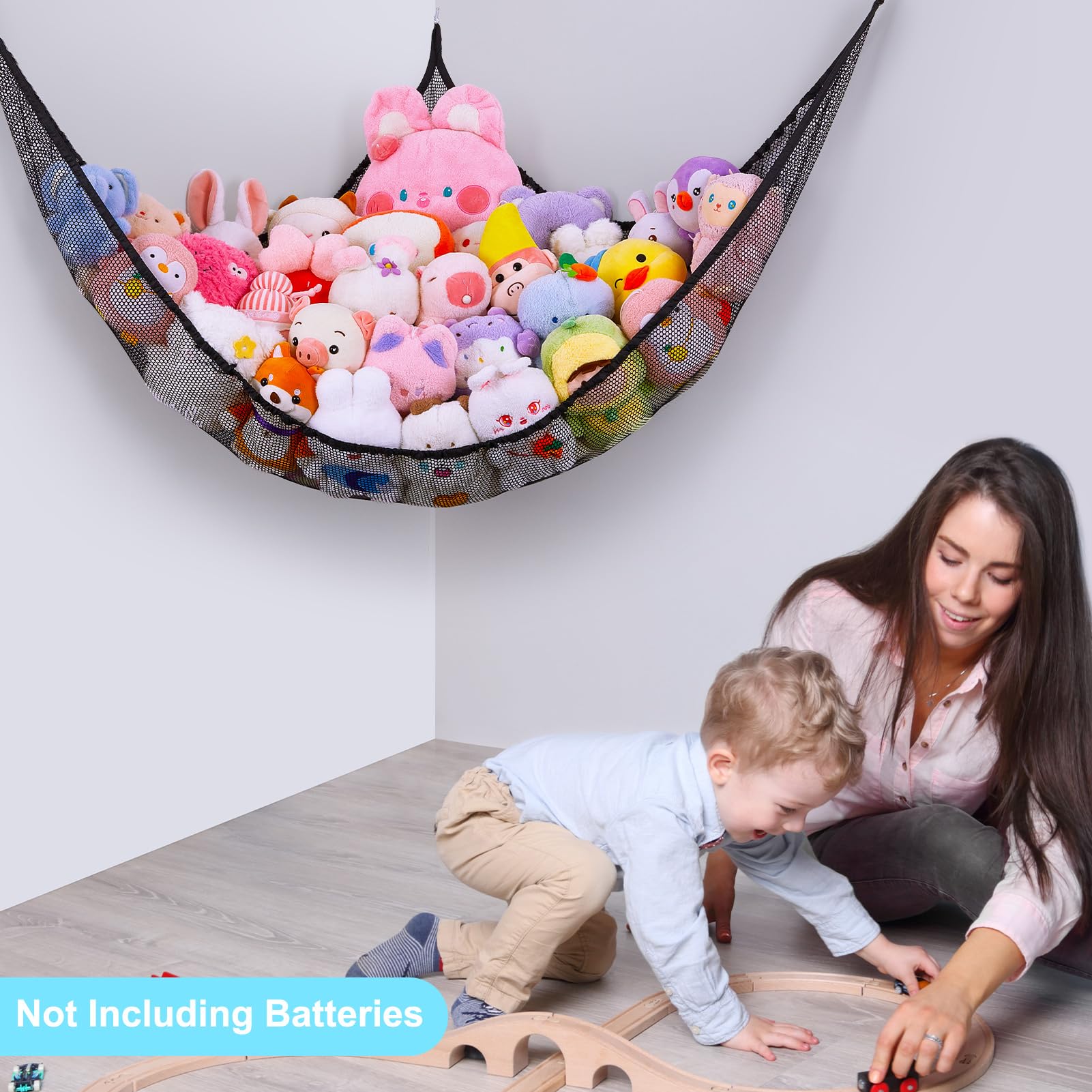Unicorn Castle XL dimensions fit large plush collections.