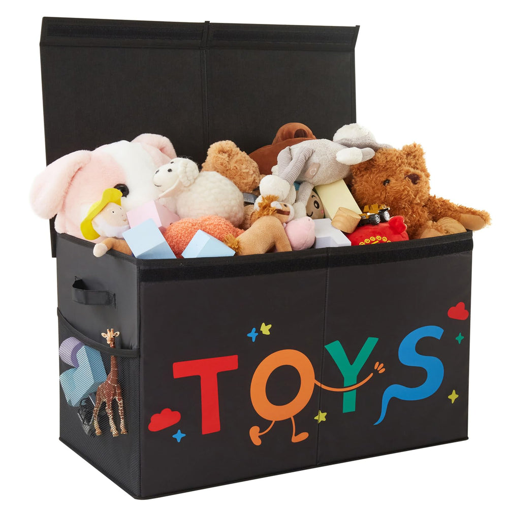 Uniency large toy box with lid offers 83L capacity for organized living spaces