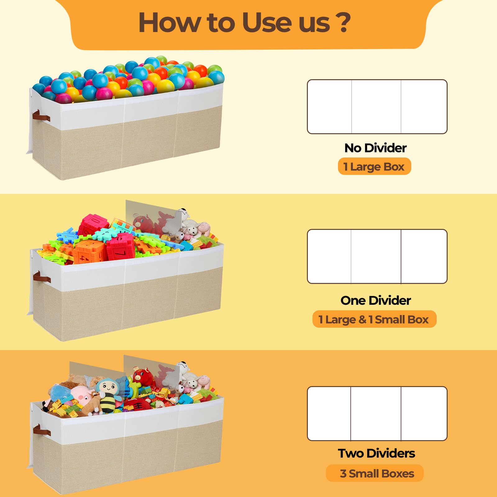 Uniency toy box grey with lid open for quick access