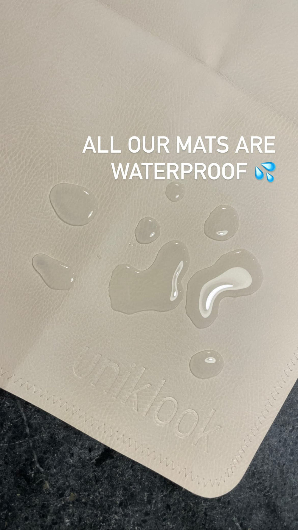 Uniklook easy-clean surface supports repeated use in busy households.