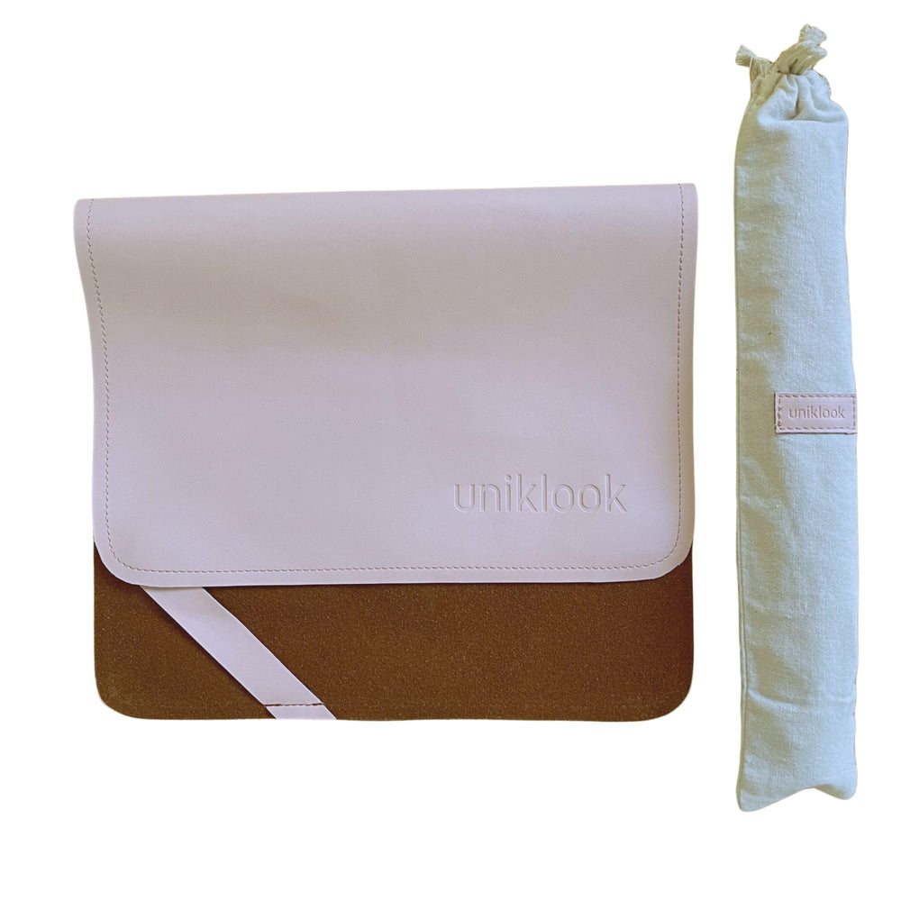 UNIKLOOK leather portable changing pad for on-the-go diaper changes.