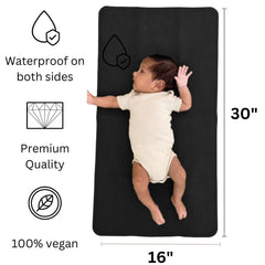 Uniklook petite 16x30 folded compact pad fits in a diaper bag.
