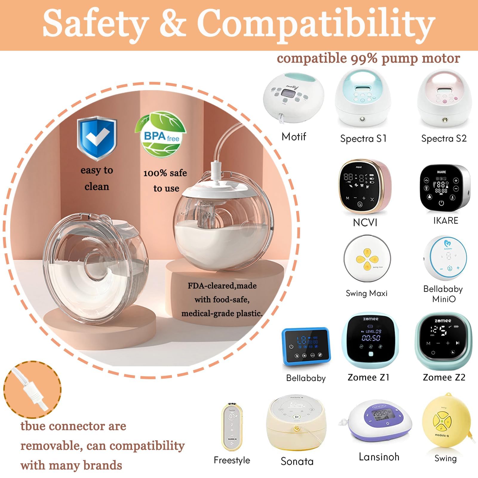 UNIKOO hands-free pump accessory worn in the bra for multitasking