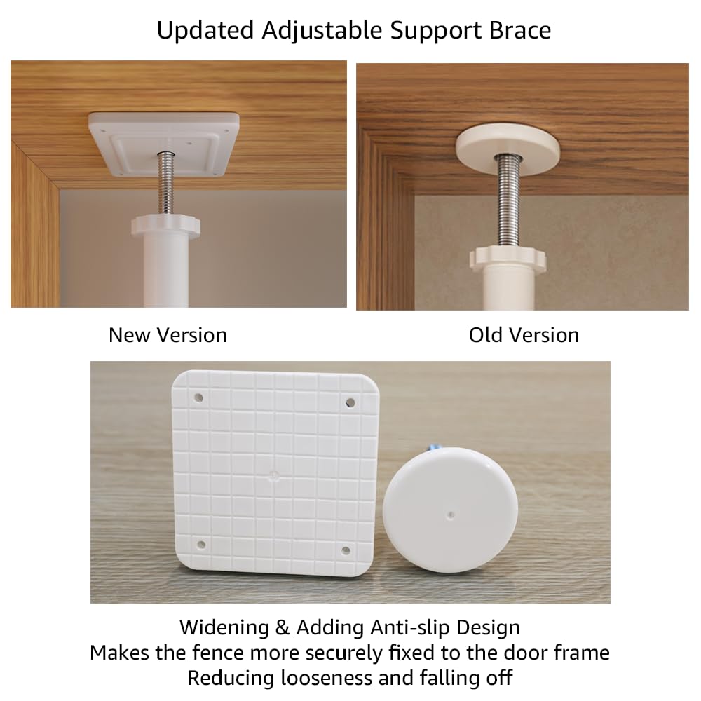 Unipaws three-pillar stability design prevents wobble for a secure doorway.