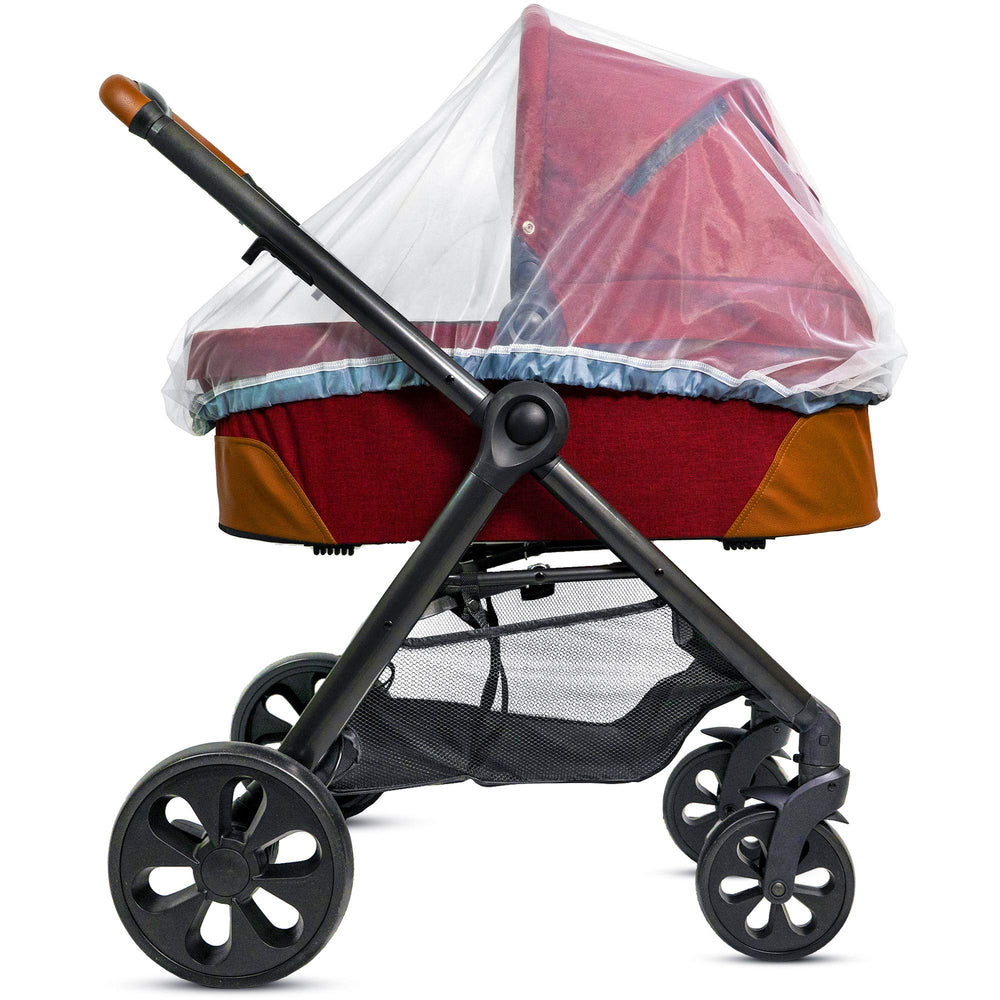 Universal Backpackers net fits a pack n play to shield from insects indoors