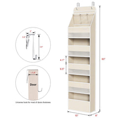 Univivi door organizer shows mesh pockets for ventilation and quick item visibility.