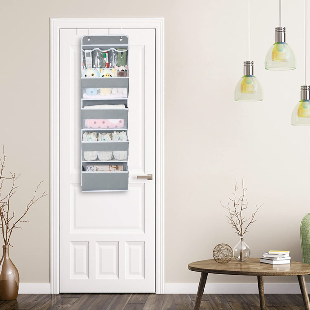 Univivi door hanging organizer cosmetics storage on door for easy access.