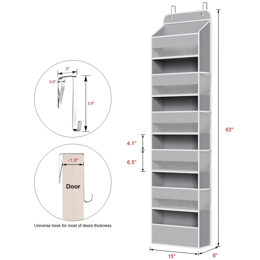 Univivi organizer with mesh windows keeps items ventilated and visible.