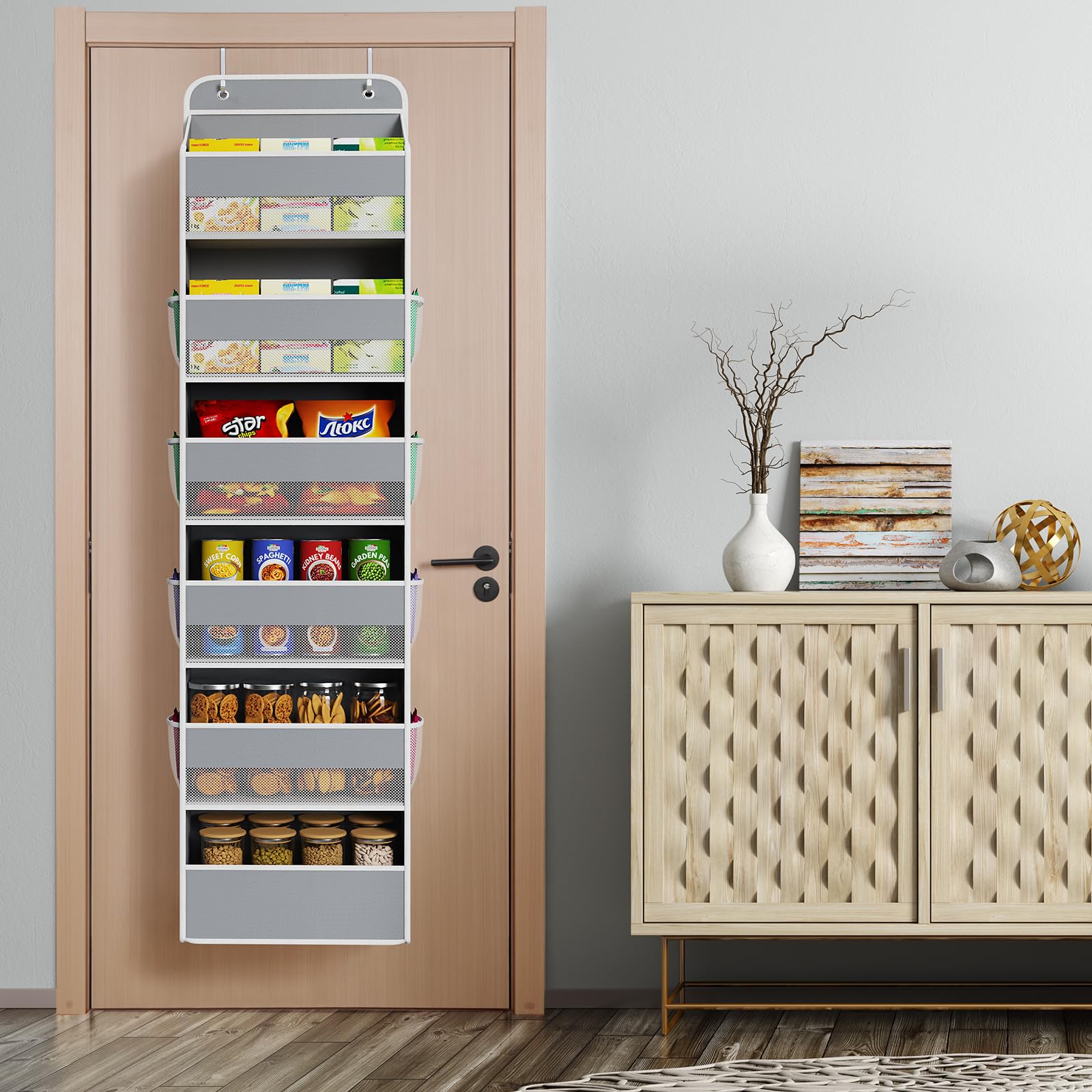Univivi six-compartment unit with strong bottom supports for heavy items.