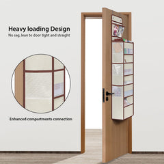 Univivi beige door organizer's side pockets ideal for cosmetics and small items.
