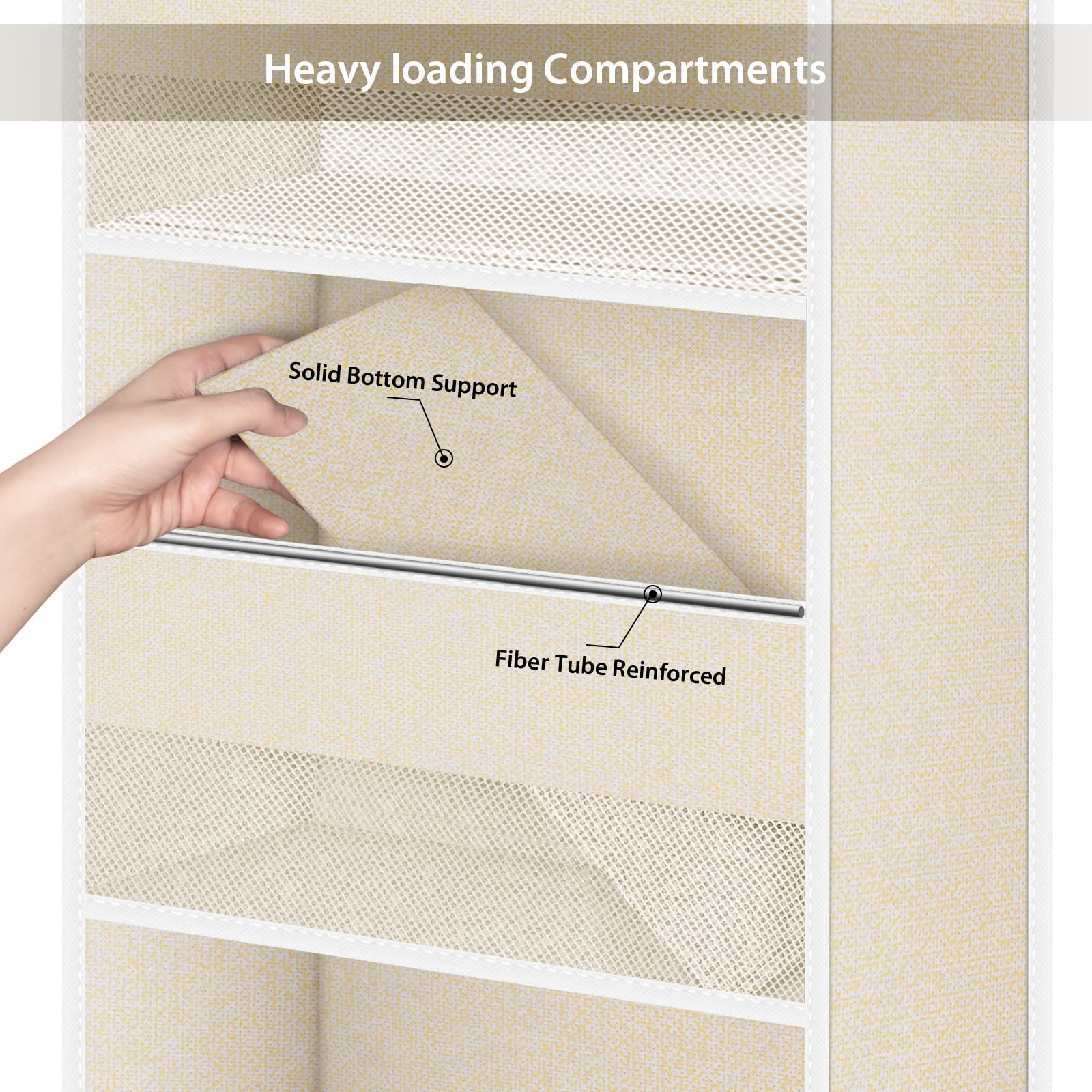 Univivi easy installation hooks demonstration on a standard door