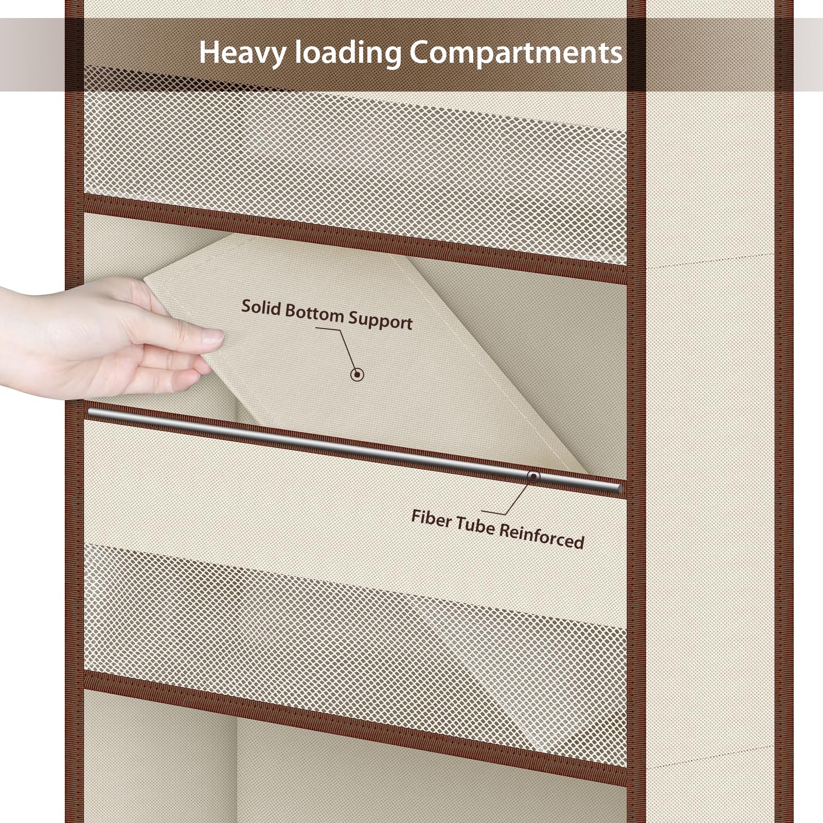 Univivi easy installation with metal hooks fits most doors securely.