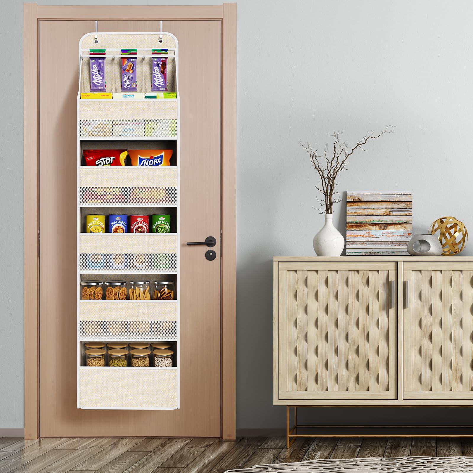 Univivi organizer offers versatile storage for cosmetics and baby items in a compact design.