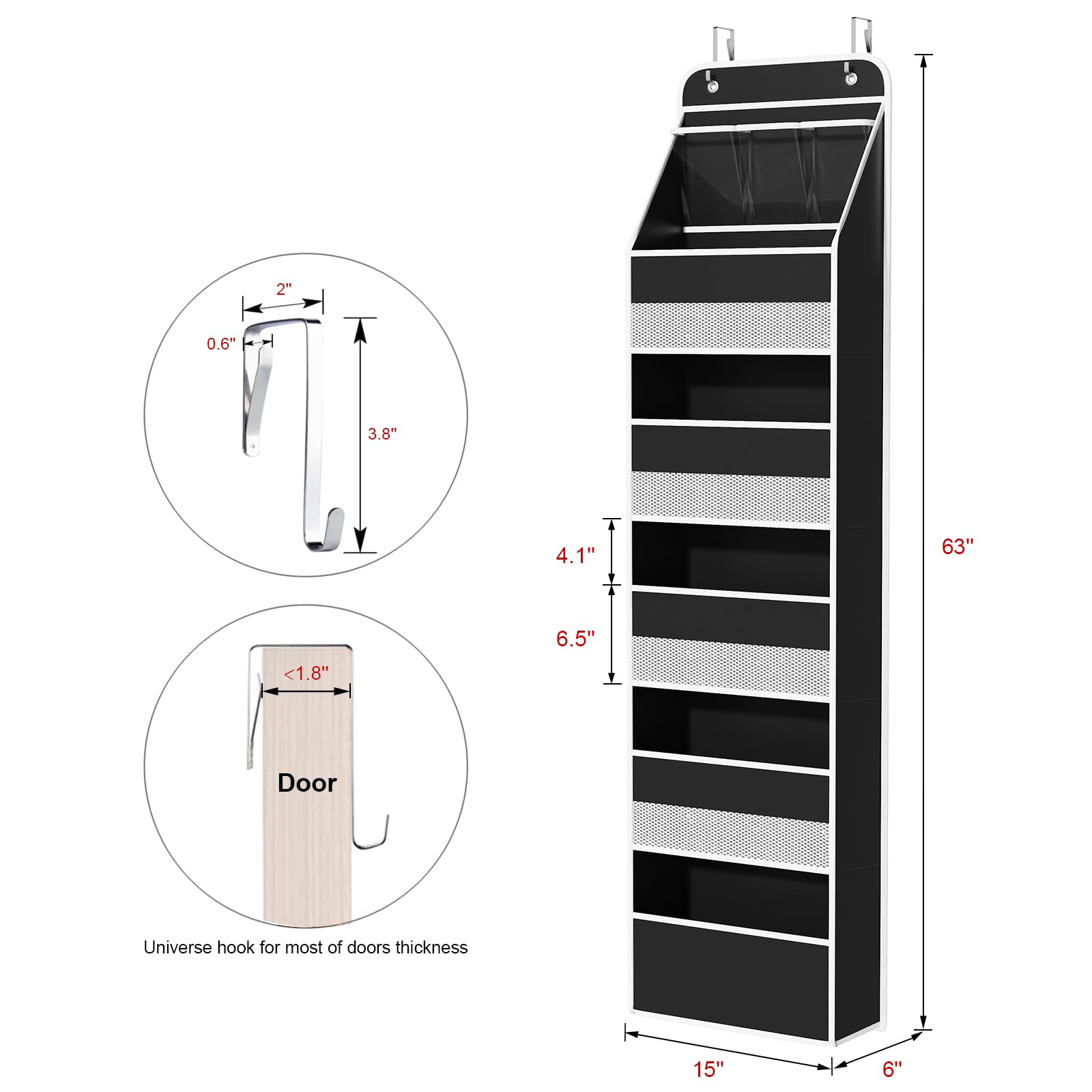 Univivi large pockets interior view for bottles and diapers