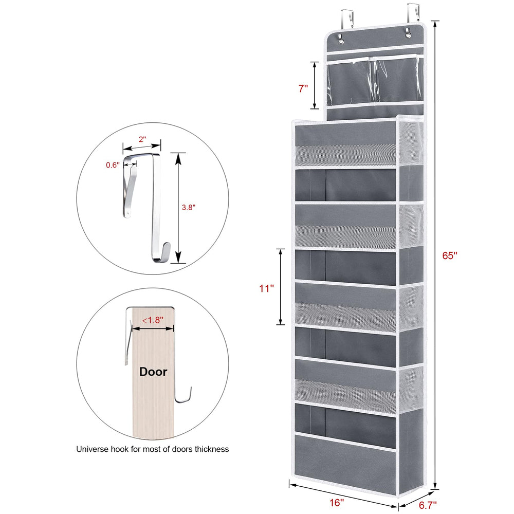 Univivi organizer with PVC pockets provides ventilation while storing bottles and lotions.
