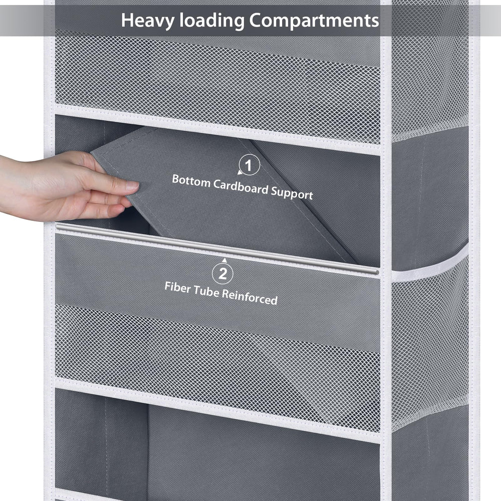 Univivi two-sided design with five large pockets and two PVC pockets for towels and diapers.