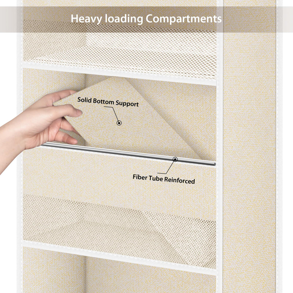 Univivi space-saving behind-the-door storage maximizes small-area organization.