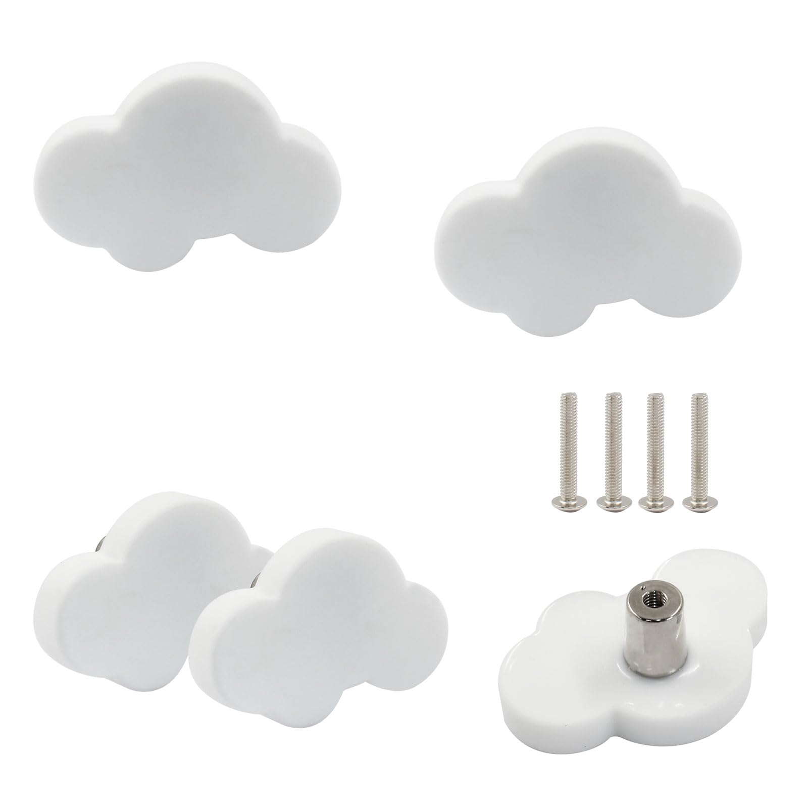 Unlorspy cloud-knob set includes screws for easy installation