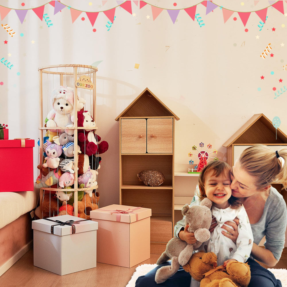 Unlumm Our Zoo sign adds playful charm to a child's room.