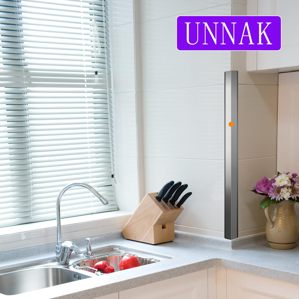 UNNAK wall guard mounted on white wall adds sleek decor and protection.