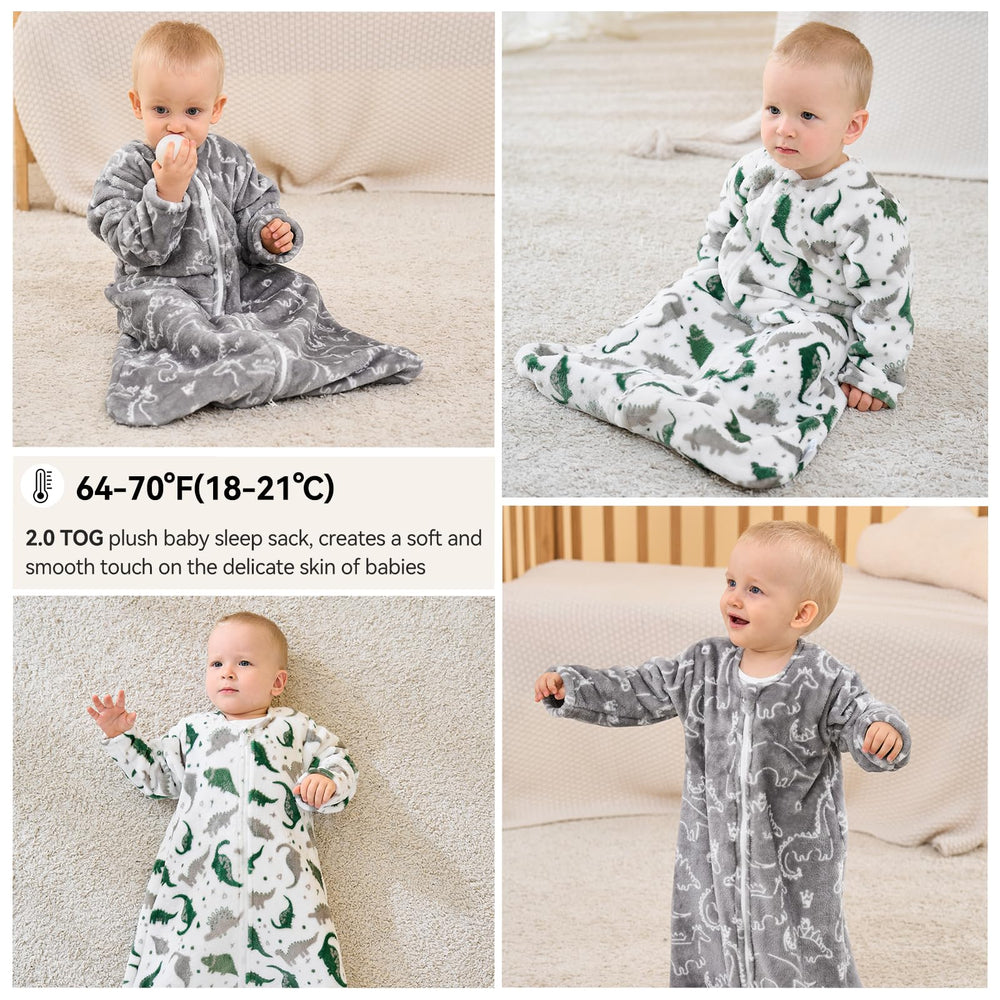 Unnivoll 6-12 month size keeps infants snug at 64-70°F indoors.