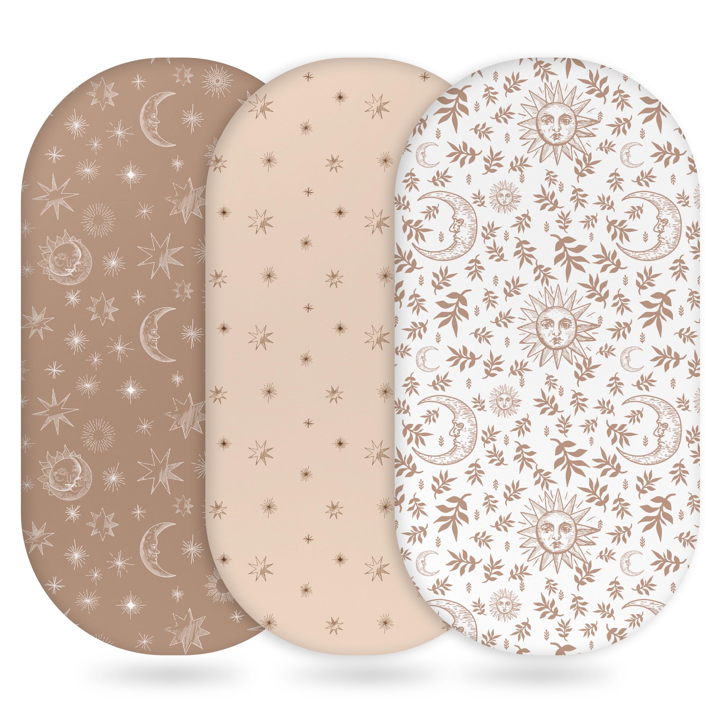 Unnivoll Baby Bassinet Sheets 3-pack plush microfiber for delicate skin.