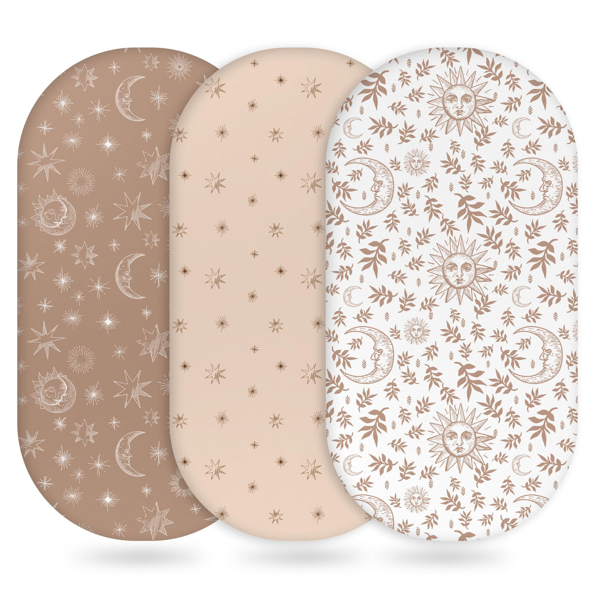 Unnivoll Baby Bassinet Sheets 3-pack plush microfiber for delicate skin.