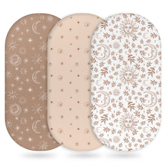 Unnivoll Baby Bassinet Sheets 3-pack plush microfiber for delicate skin.