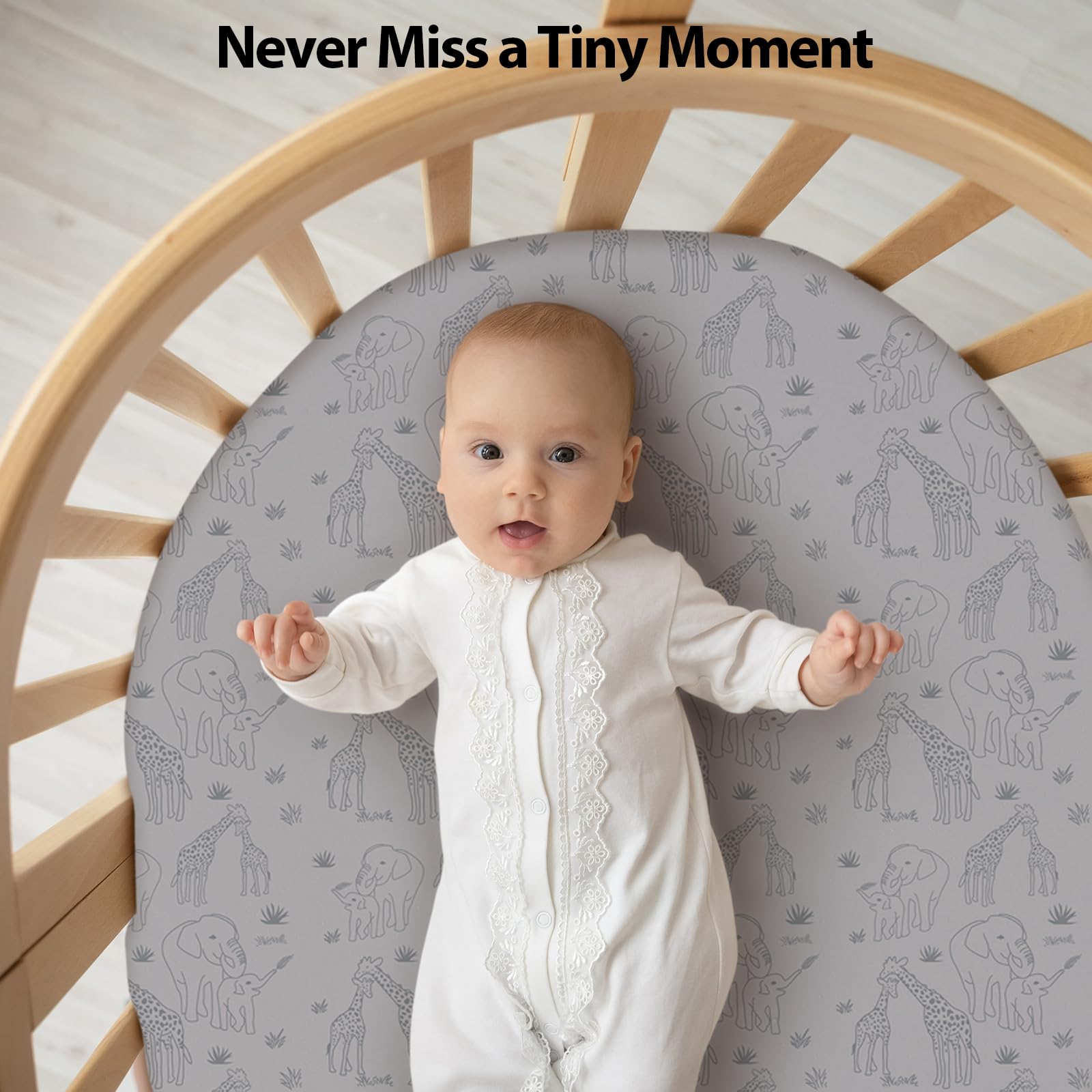 Unnivoll soft microfiber sheets feel gentle on baby's skin