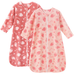 Unnivoll fleece baby sleep sack pink, cozy warmth for 6-12 months