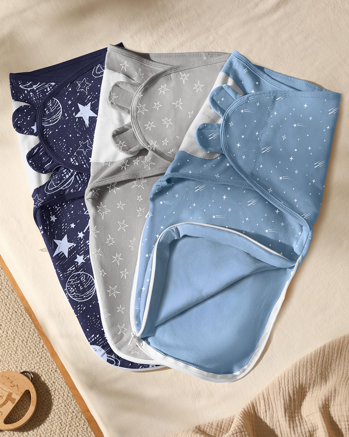 Unnivoll baby swaddles stretch-knit fabric ensures durable use