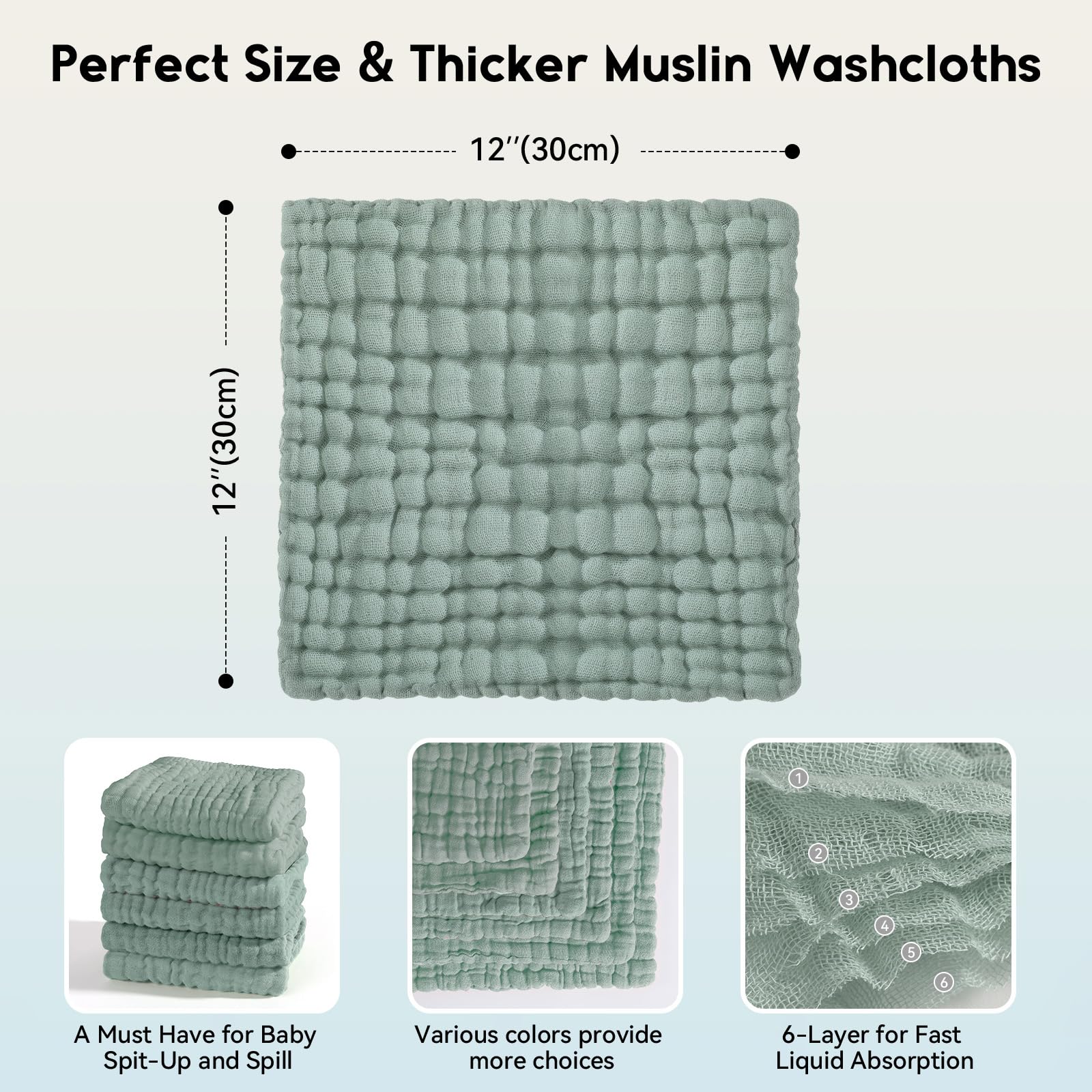 Unnivoll washcloths feature a lanyard design for easy hanging and drying.