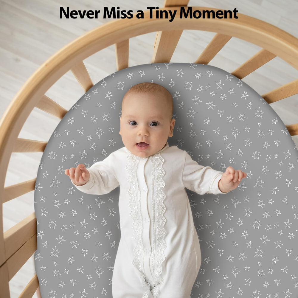 Unnivoll bassinet sheets 4-way elastic edge — easy installation and secure stay