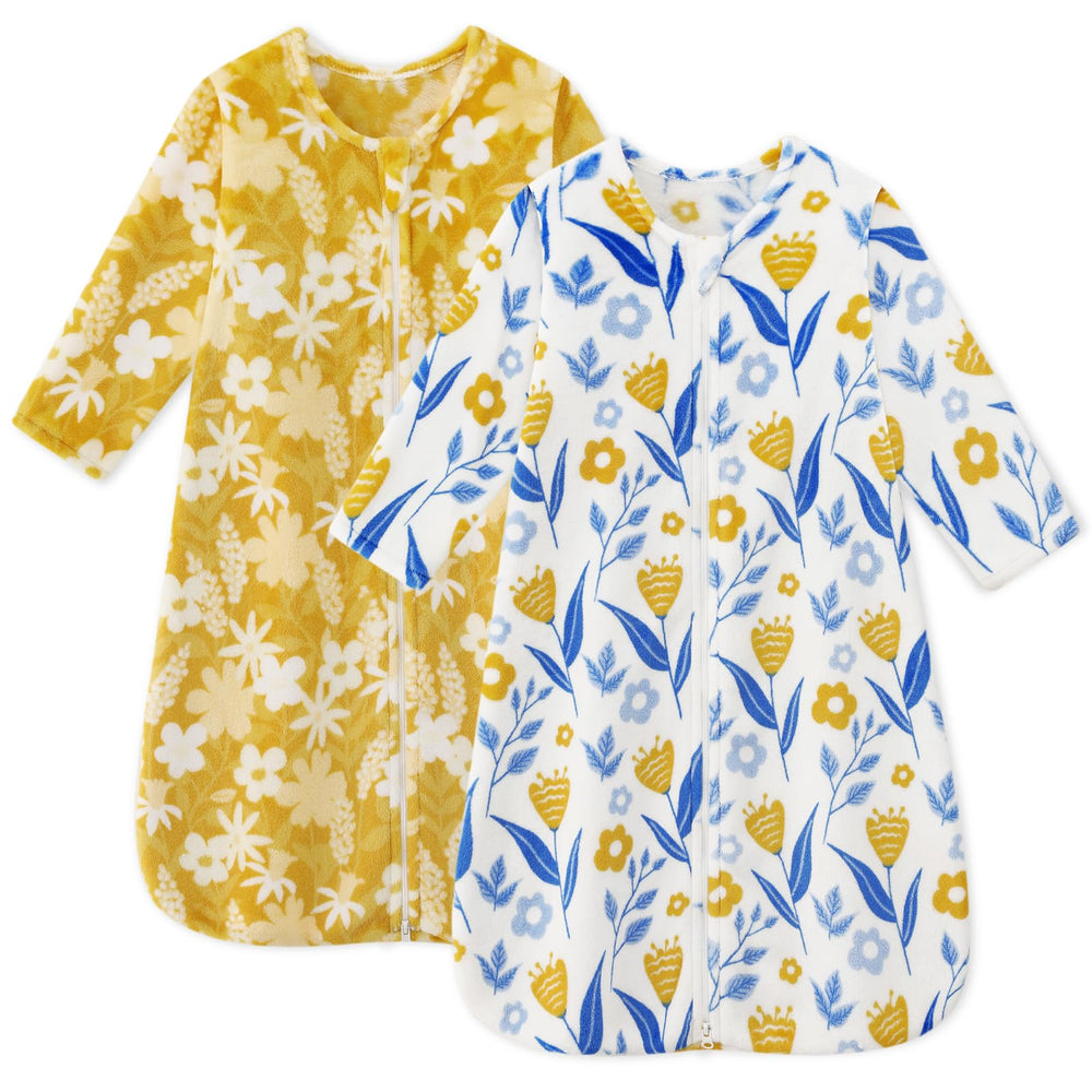 Unnivoll fleece baby sleep sack long sleeve keeps 6-12 month old warm and secure for safe sleep