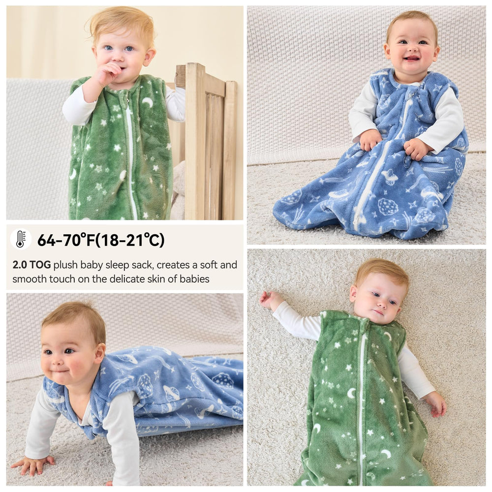 Unnivoll fleece sleep sack size chart helps parents pick the right option.