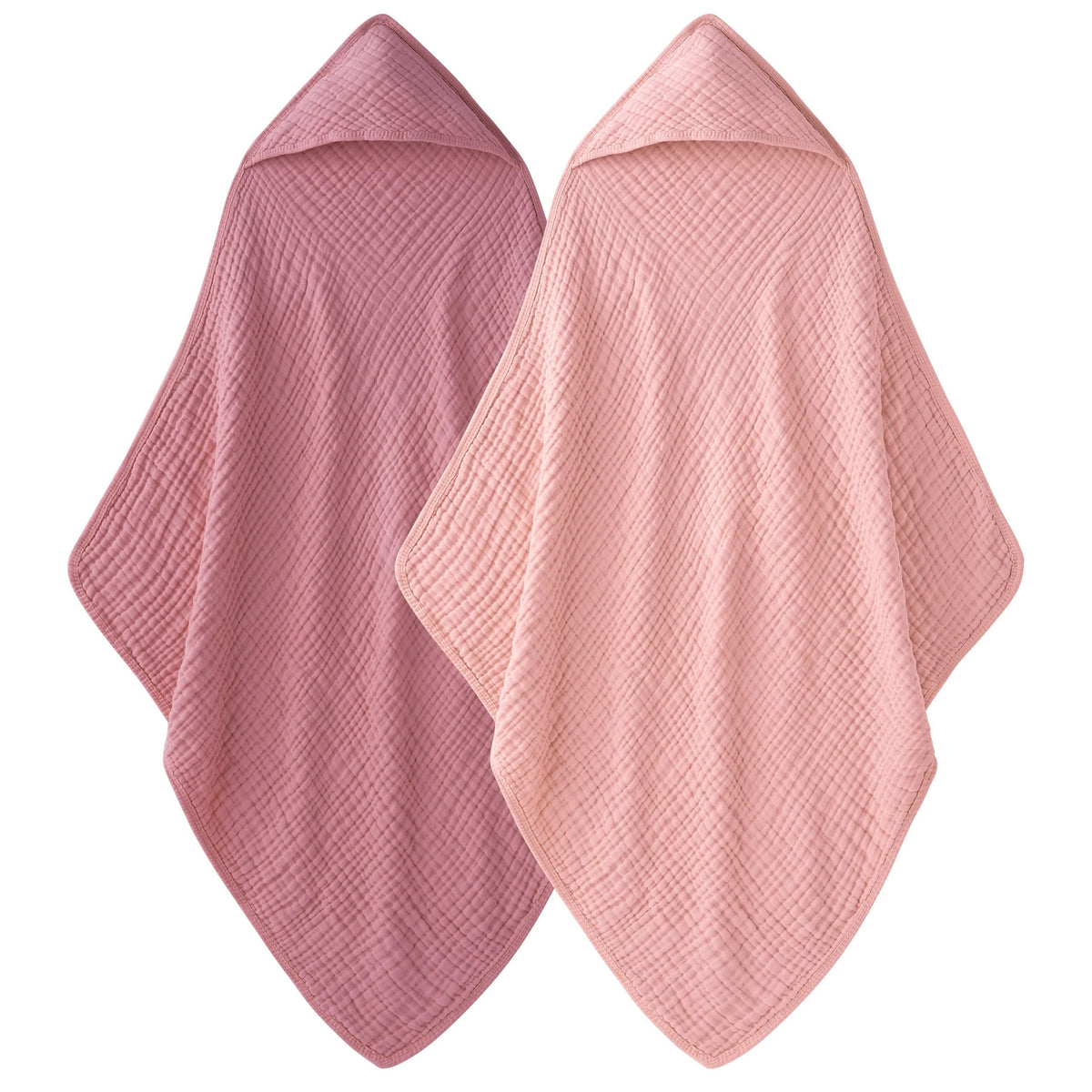 Unnivoll hooded baby towel 2-pack, soft and absorbent for post-bath snuggles
