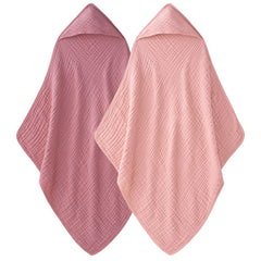 Unnivoll hooded baby towel 2-pack, soft and absorbent for post-bath snuggles