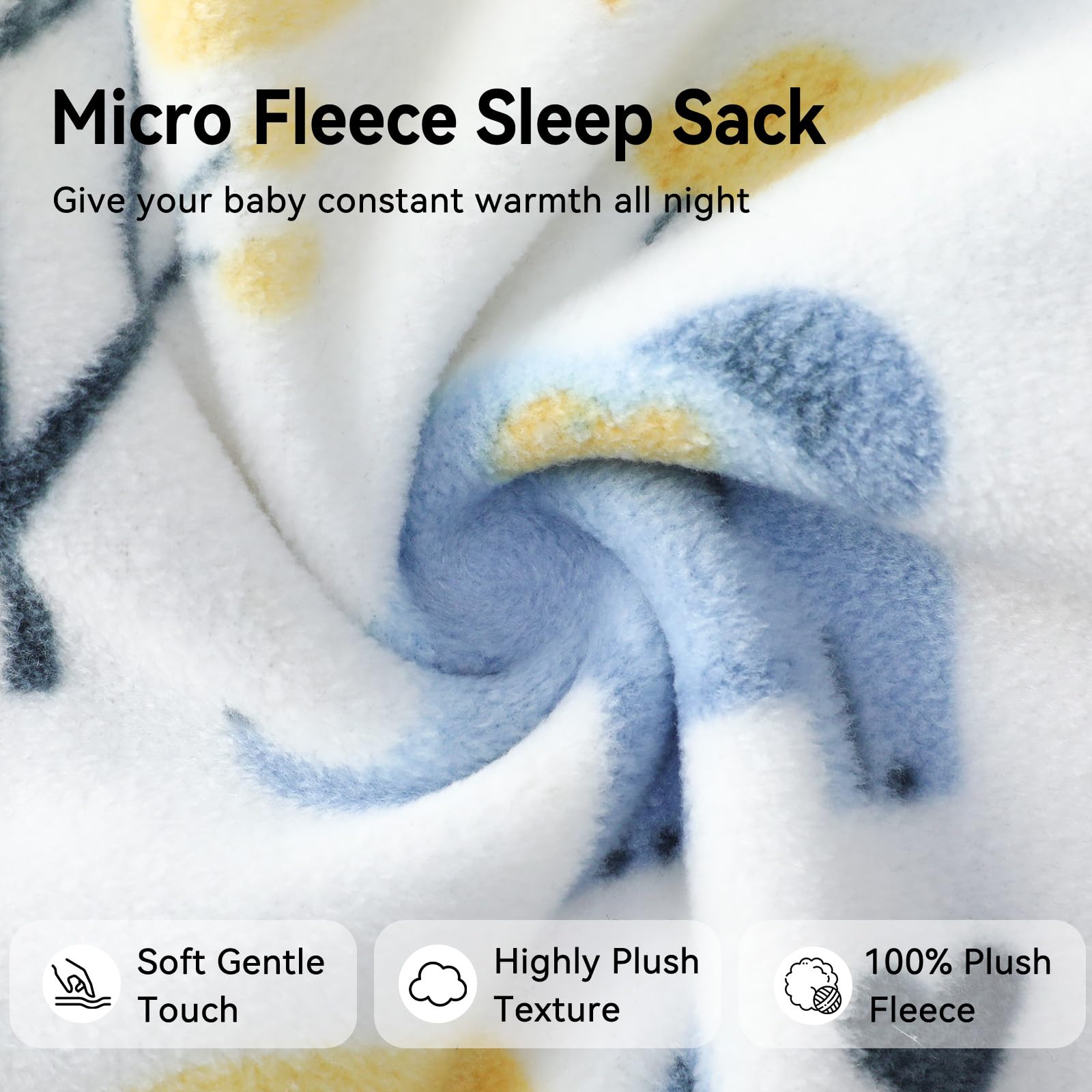 Unnivoll microfleece interior and exterior for breathable moisture-wicking comfort.