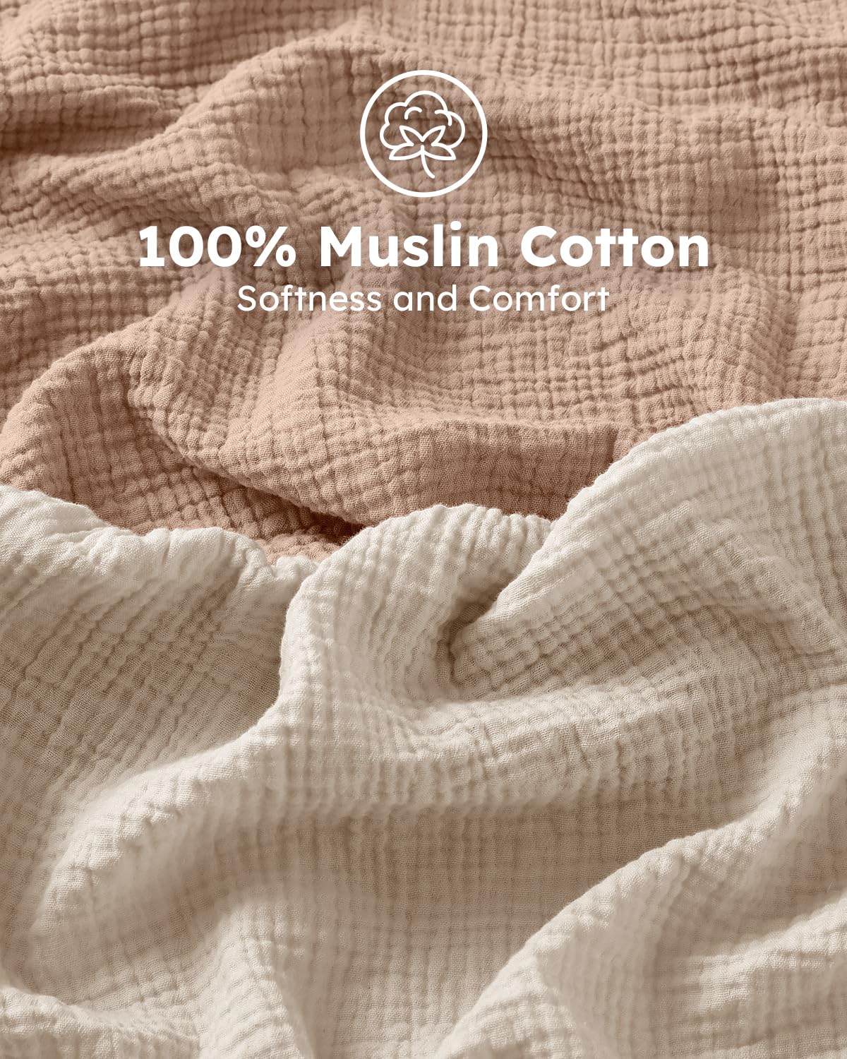 Unnivoll mini crib sheet in soft, breathable cotton for everyday comfort.