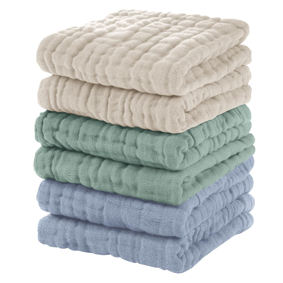 Unnivoll muslin baby washcloth apricot color ideal for gentle bath time and skin care