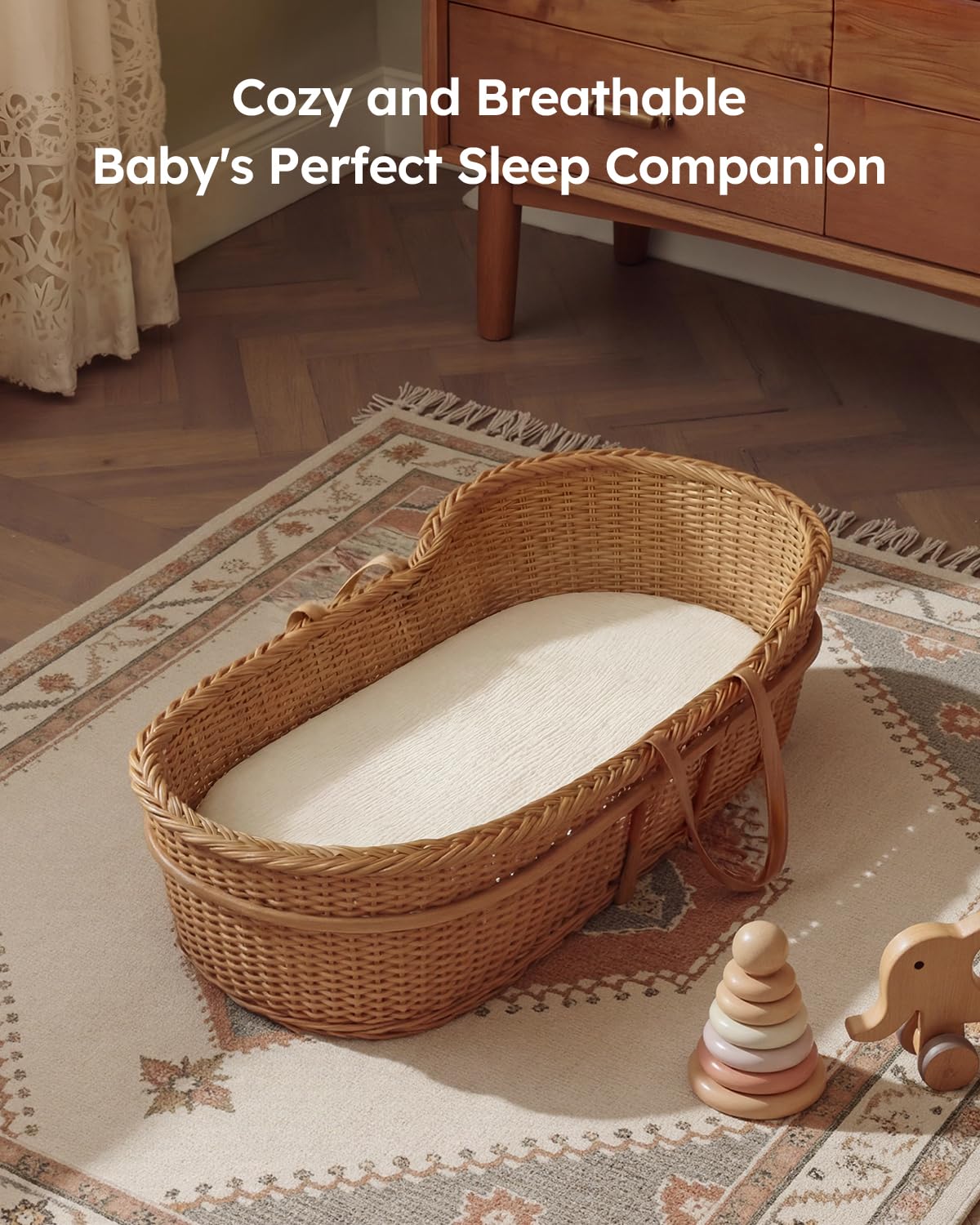 Nursery-ready design that blends with decor and daily routines