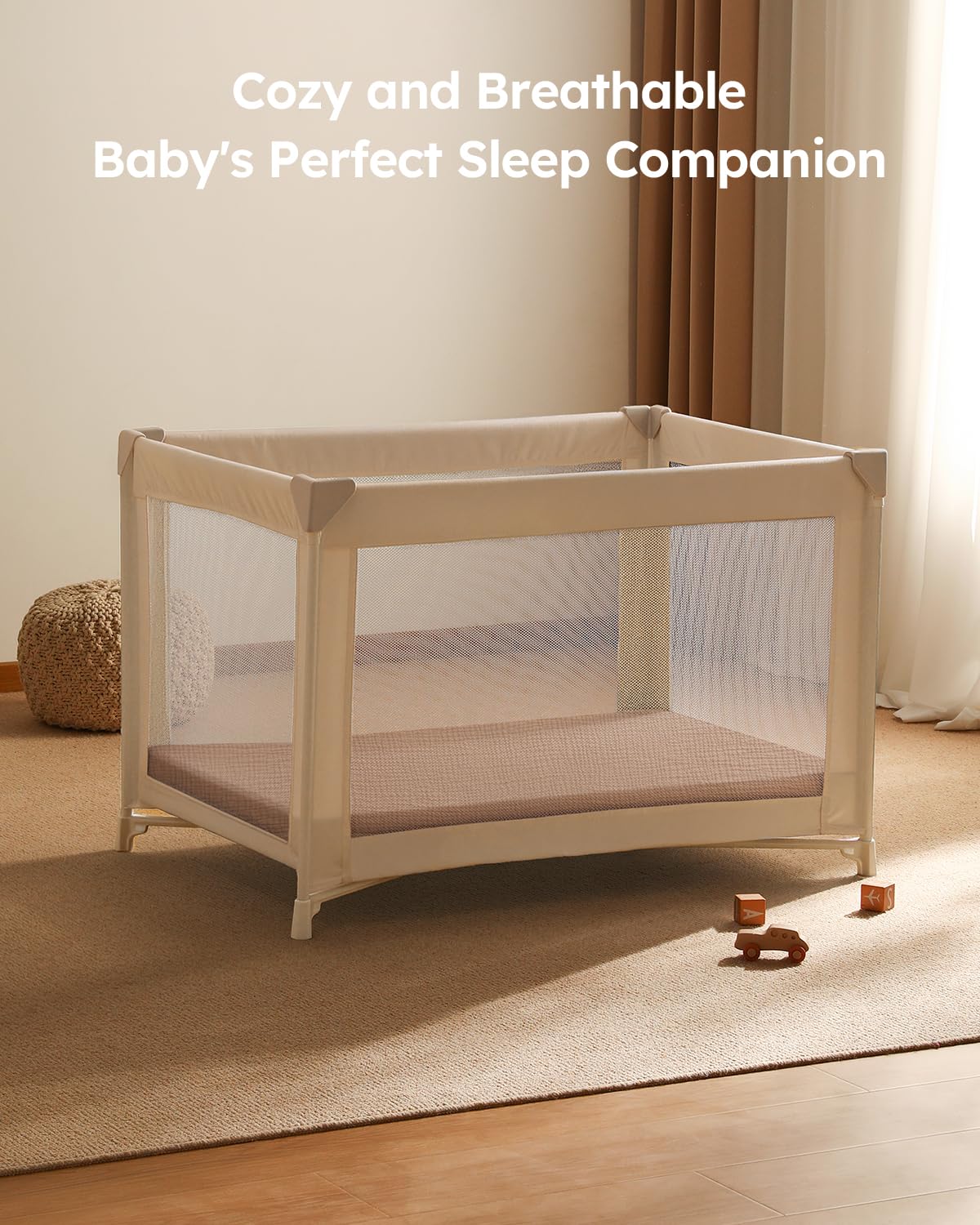 Unnivoll secure-fit sheet stays flat during baby movement.