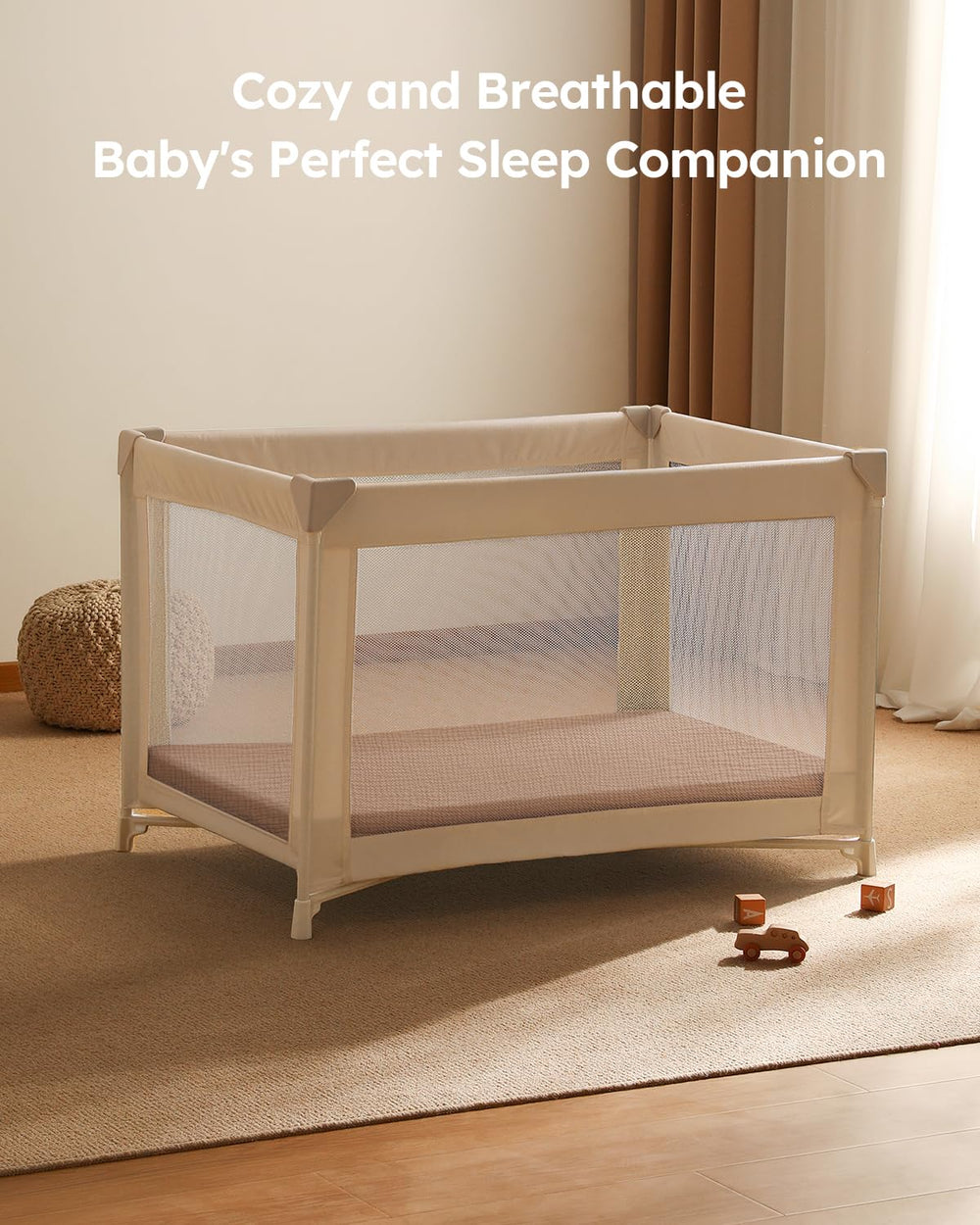 Unnivoll secure-fit sheet stays flat during baby movement.
