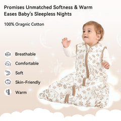 Unnivoll sleep sack 2way zipper demonstrates easy diaper changes with skin safe zipper guard