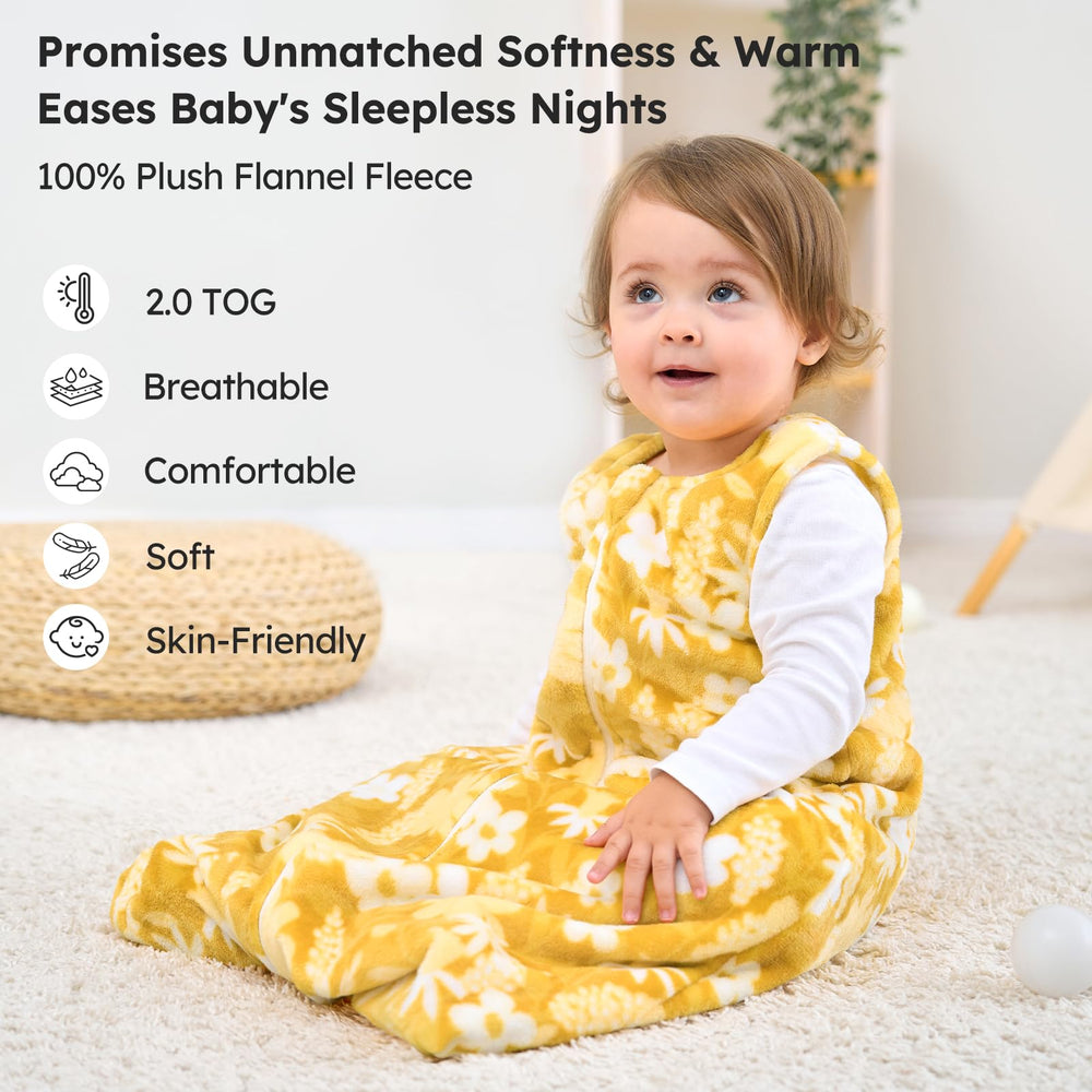 Unnivoll two-way zipper sleep sack enables easy diaper changes without waking baby