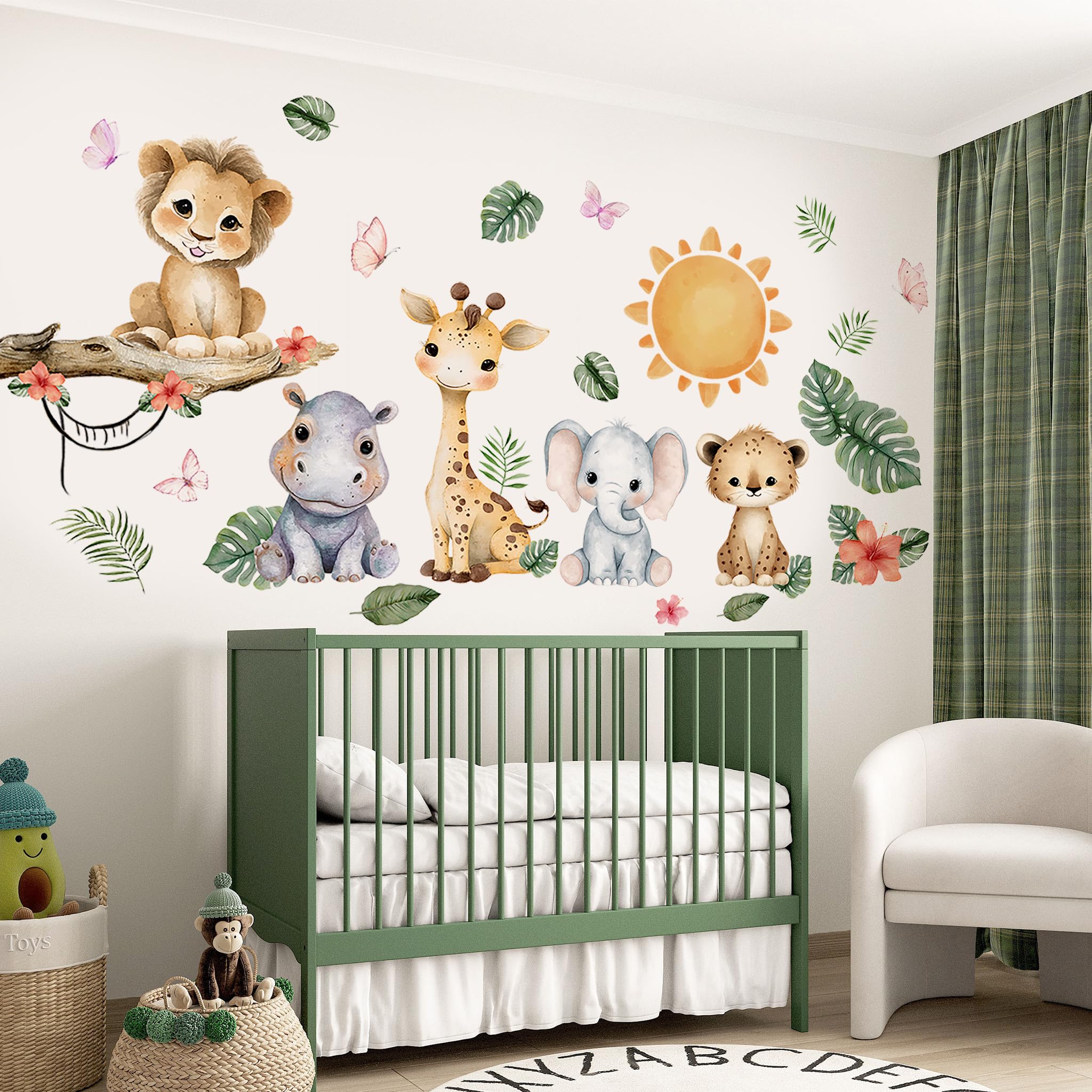 Unonede greenery decals introduce calming natural vibes to walls and study corners.