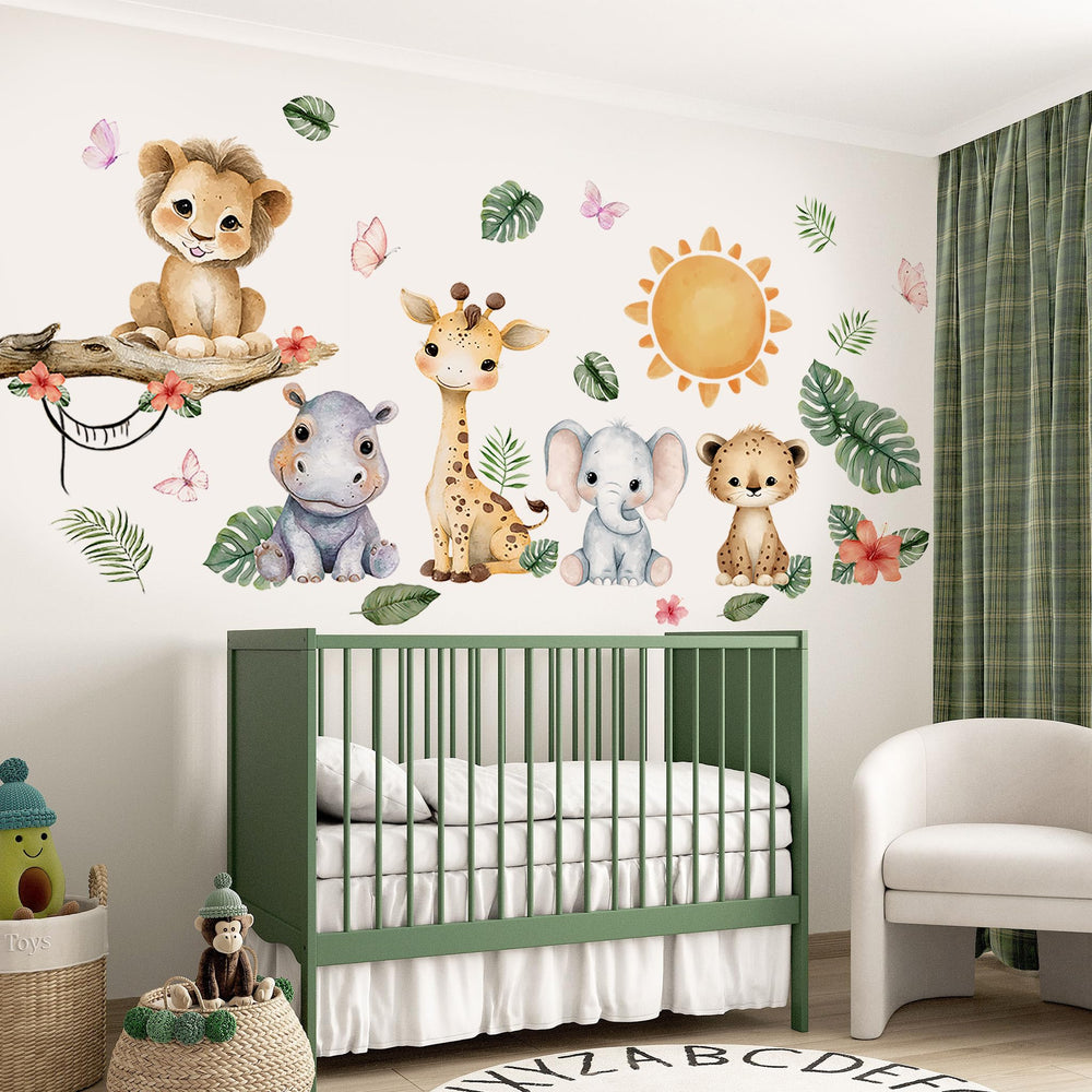 Unonede greenery decals introduce calming natural vibes to walls and study corners.