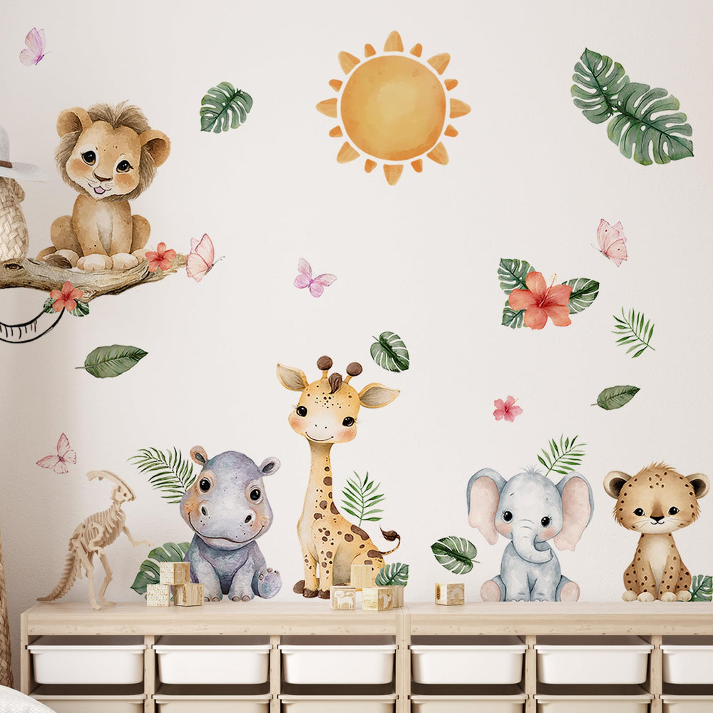 Unonede classroom decals brighten spaces with cheerful animal motifs.